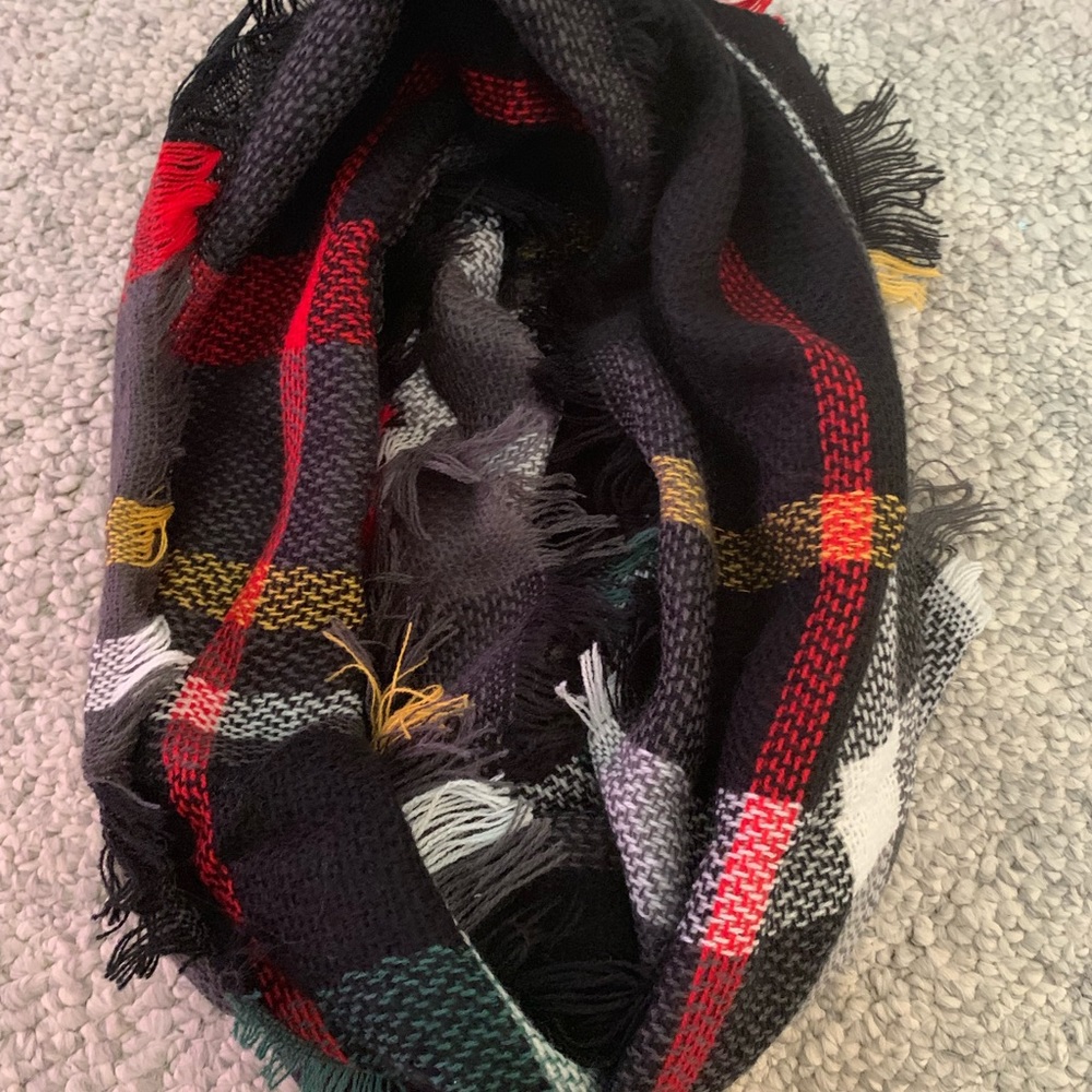 Plaid Infinity Scarf